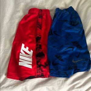 Nike Red and Blue Athletic Short